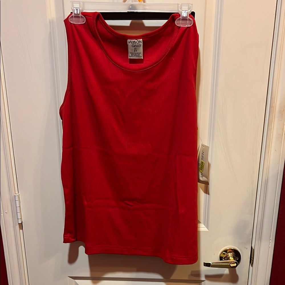 Allison Daley Women's Red Tank Top